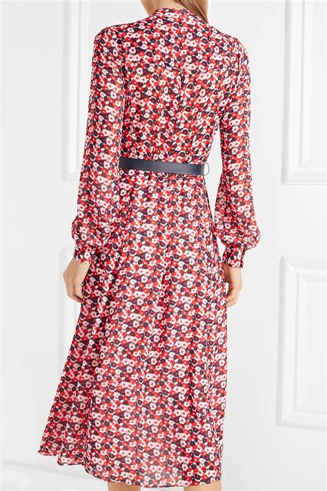 michael kors belted hemp dress|Floral Crepe Belted Dress .